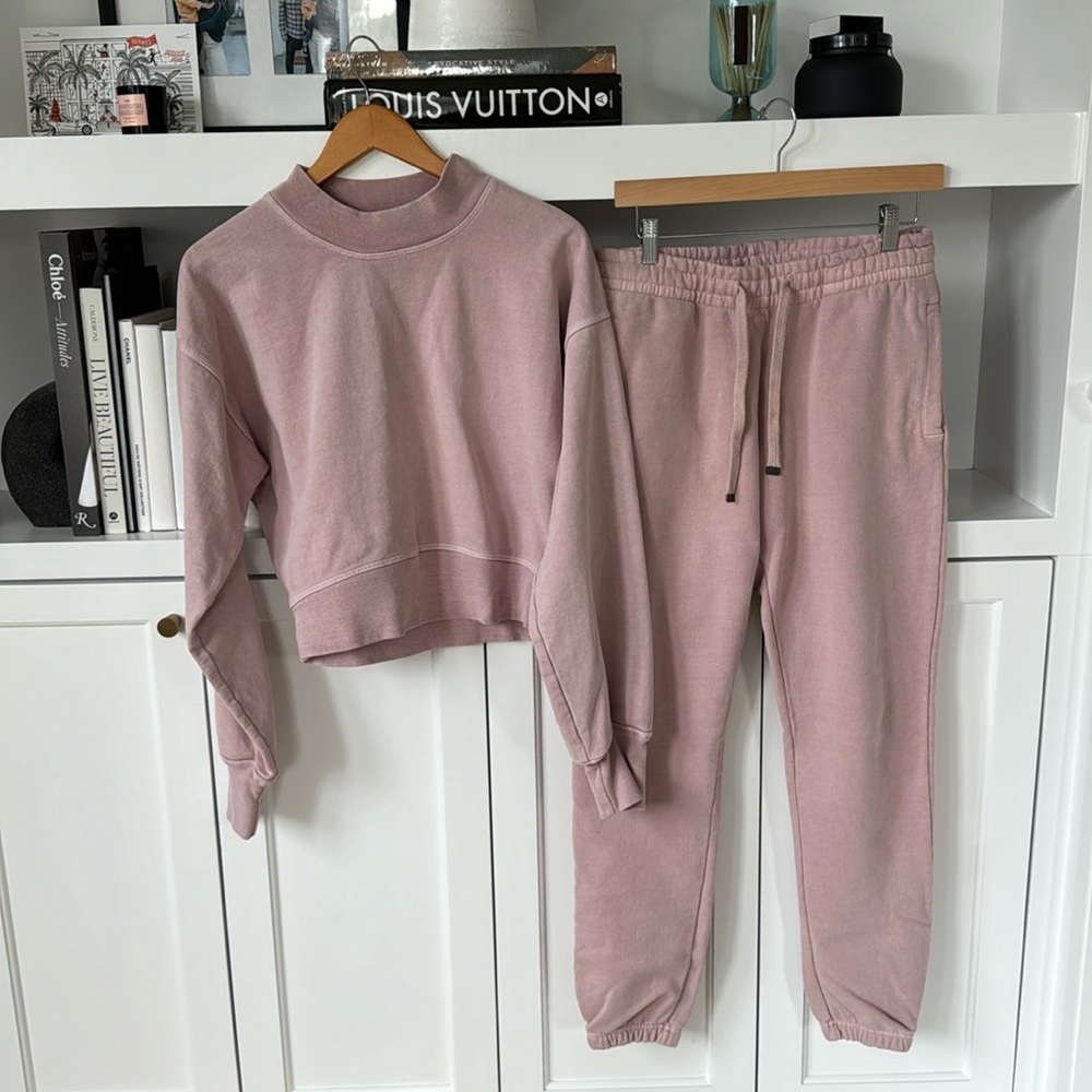 TALENTLESS SMALL PINK HEAVYWEIGHT SWEATSET